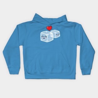 Ice cubes in love Kids Hoodie